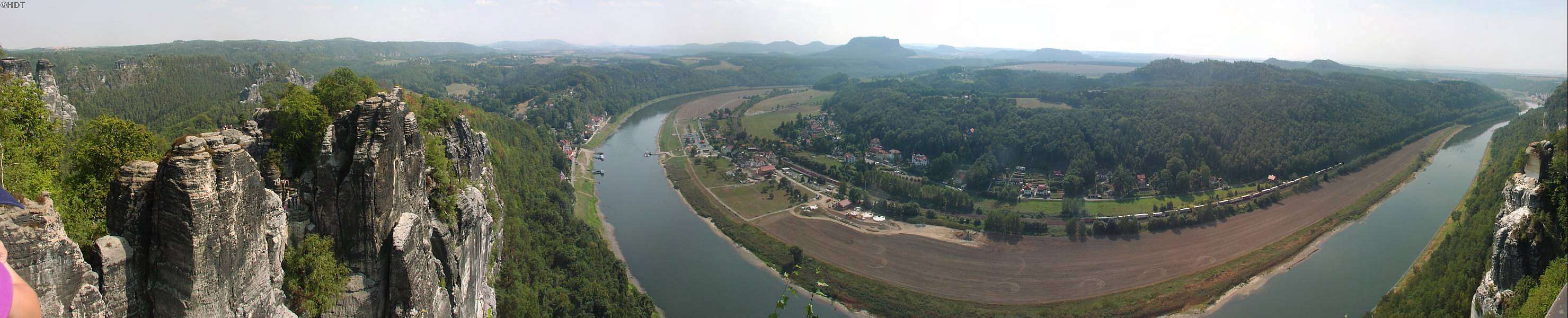 Panorama Elbtal von Bastei