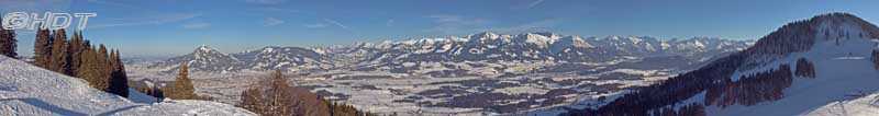 Blick vom Ofterschwanger Horn nach Osten